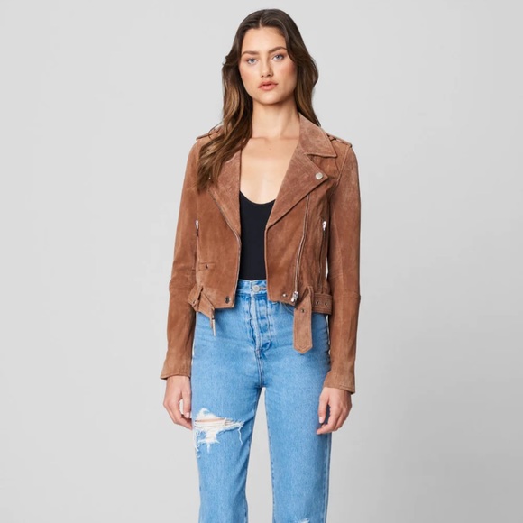 Blank NYC Cropped Suede Motto Jacket - Picture 1 of 7